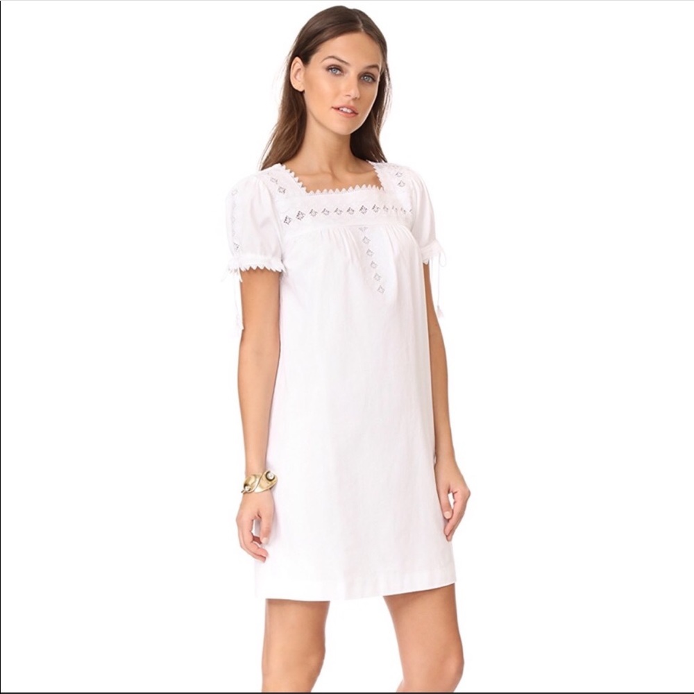 Madewell Smock Boho Eyelet Dress